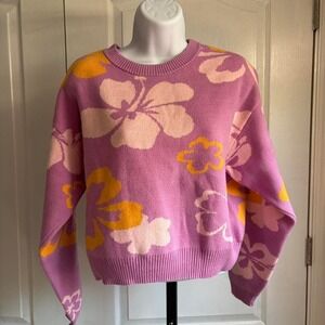 PACSUN Hawaiian flower sweater‎